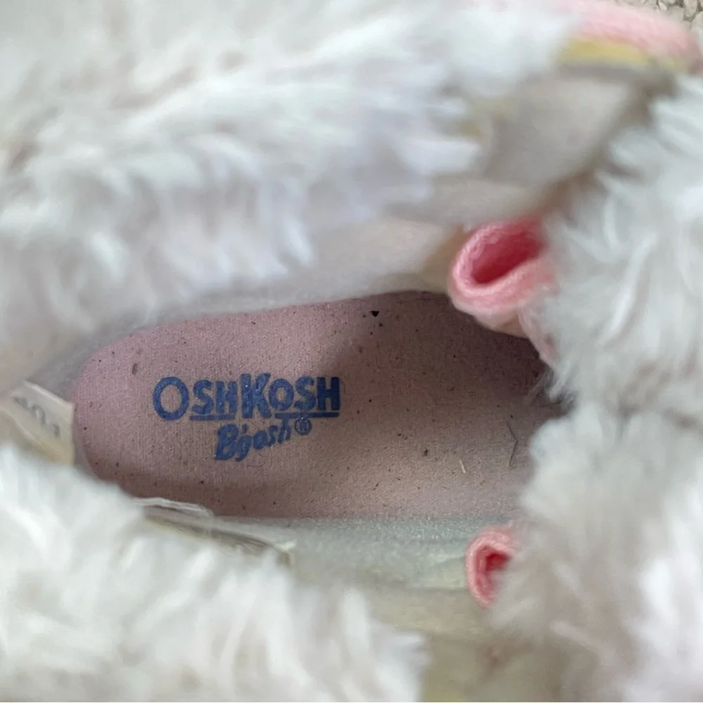 OshKosh B'Gosh Toddler Little Girls Kids Yule Faux Fur Snow Rain Duck Boots 9 M